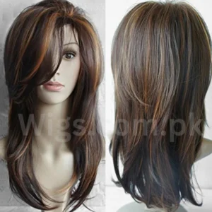 Transform Your Look with our Long Wig - Charming Women's Fashion Faux Hair Hairpiece in Brown for Cosplay and Parties