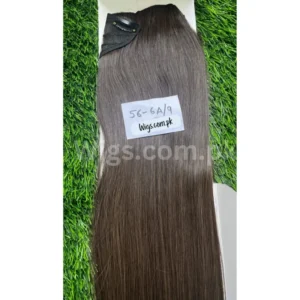 5 Clips Straight Matte Brown Premium Synthetic Hair Extensions