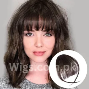 Clip-In Bangs: Hair Extension Fringe with Temples