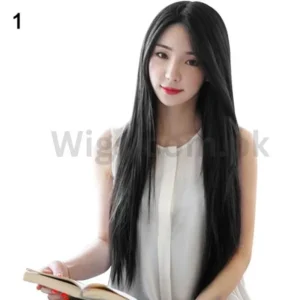 Our Women's Midsplit Style Long Straight Full Wig – Perfect for Cosplay, Parties, and Club Nights!