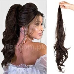 our Style with Our Long Straight Ponytail Wig Collection - Unleash the Beauty of Natural Look, High-Temperature Wire, and Fashionable Solid Colors for Women
