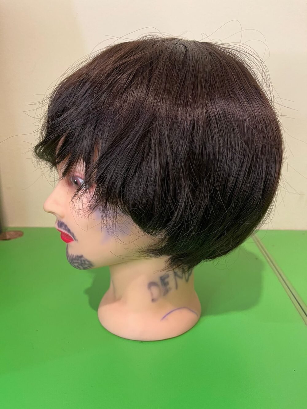 Men Dark Brown Medium Hair Wig - Image 2
