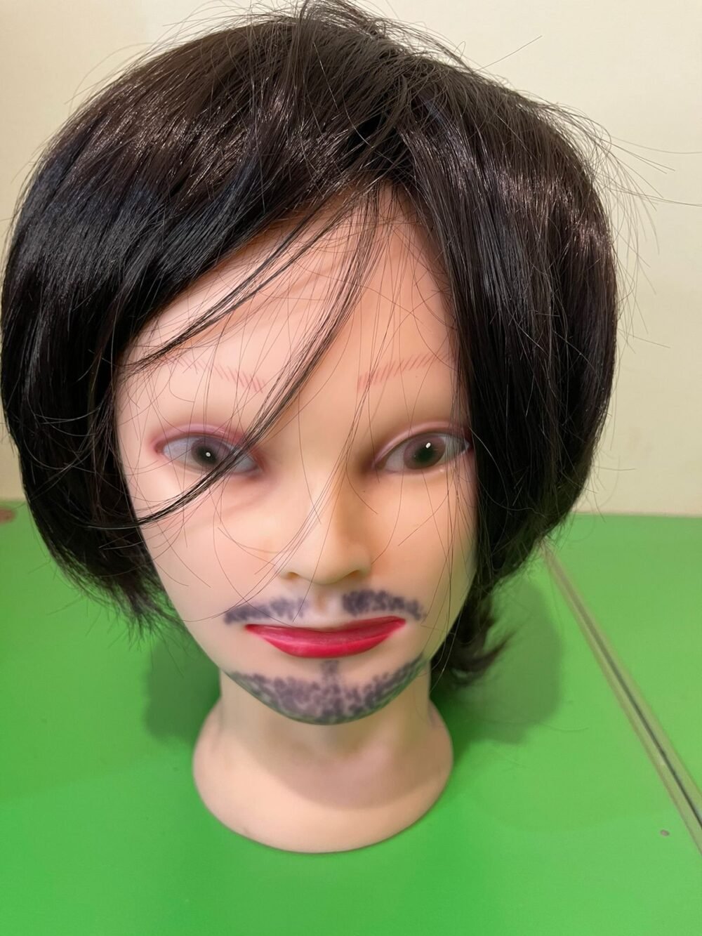 Men Dark Brown Long Hair Wig