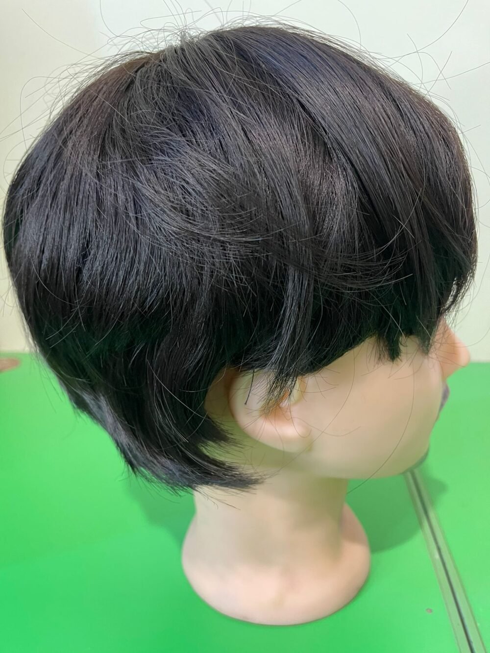 Men Dark Brown Medium Hair Wig