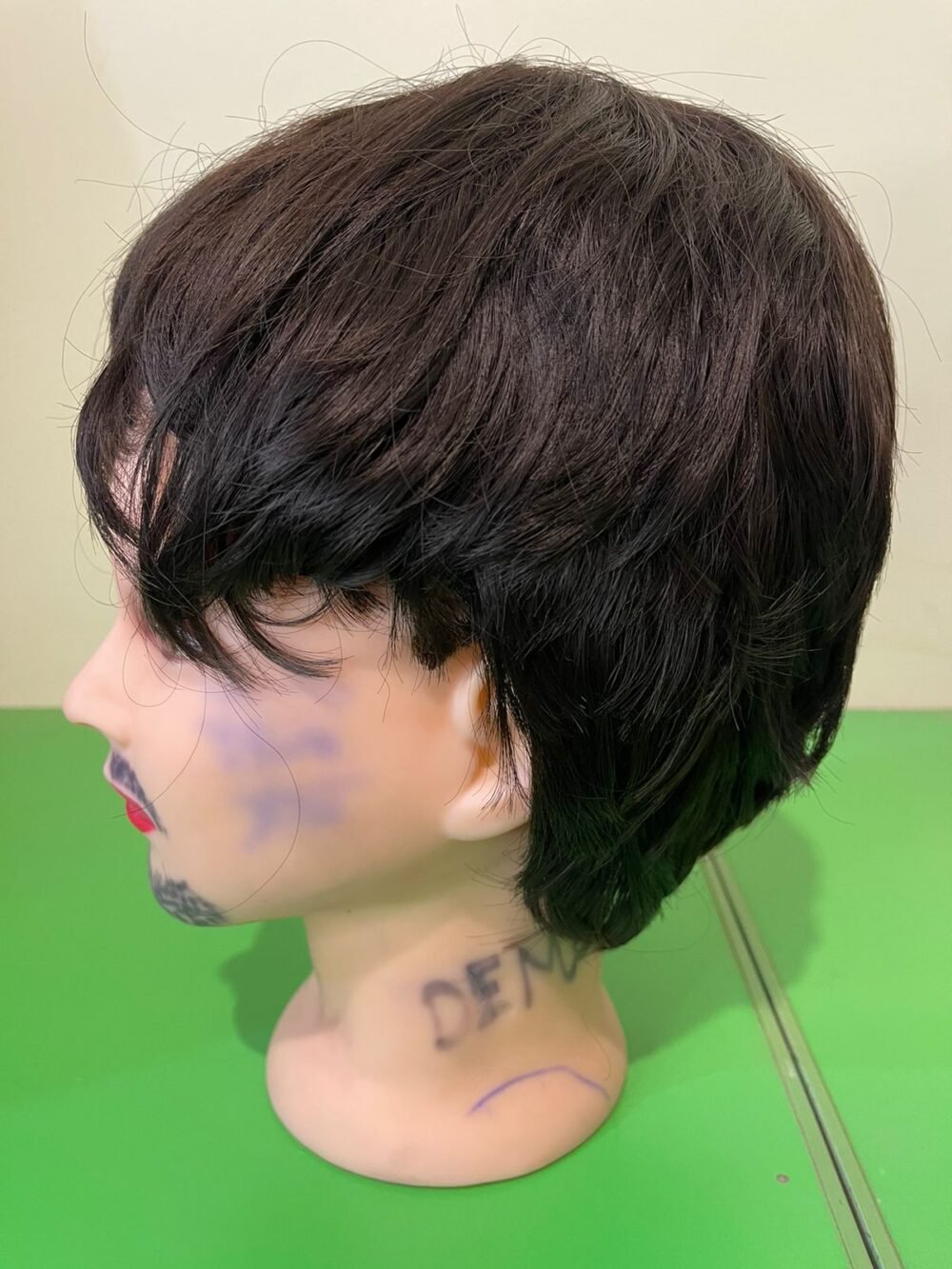 Men Dark Brown Medium Hair Wig - Image 2