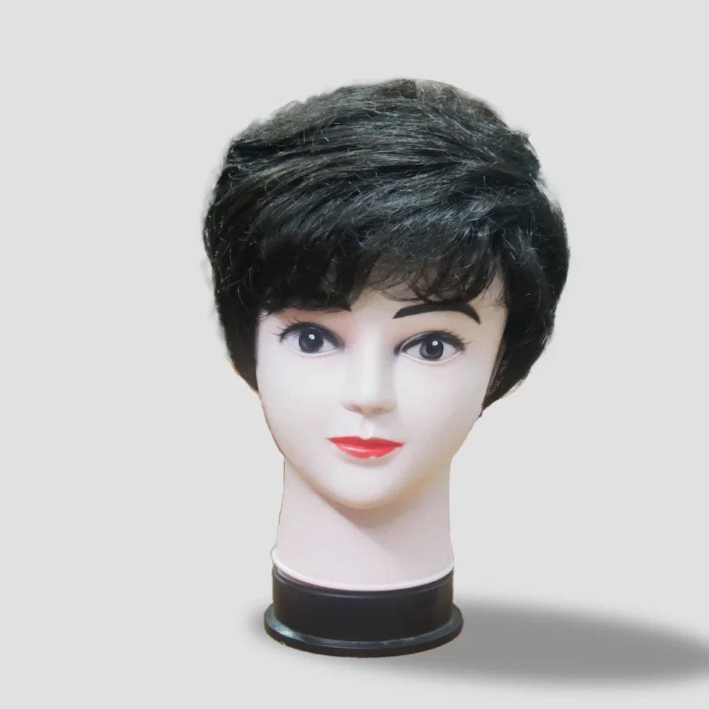 Men’s Jet Black medium Wig