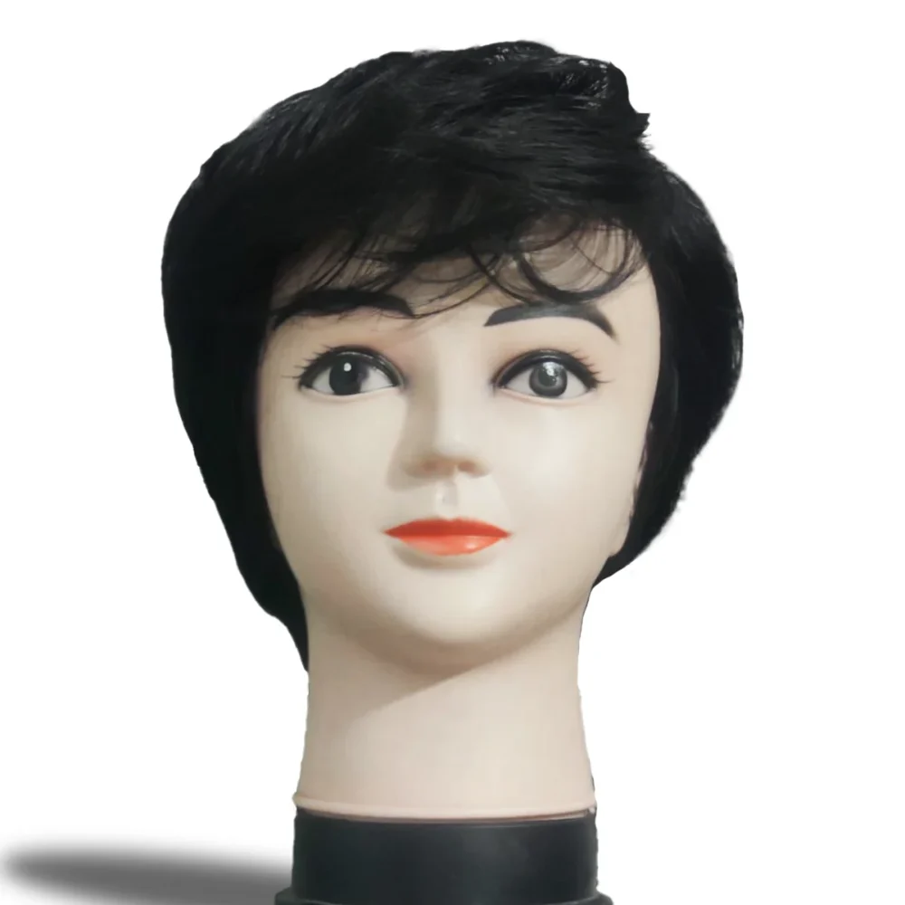 Men’s Black Medium Hair Wig